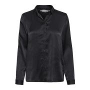 Elegante zijden shirt Zwart InWear , Black , Dames