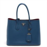 Pre-owned Leather handbags Prada Vintage , Blue , Dames