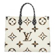 Pre-owned Fabric louis-vuitton-bags Louis Vuitton Vintage , White , Da...