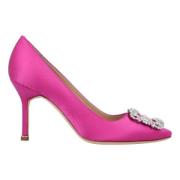 Fabric heels Manolo Blahnik , Pink , Dames