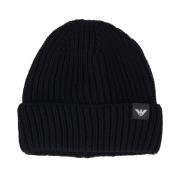 Stijlvolle Beanie Hat Emporio Armani , Black , Heren