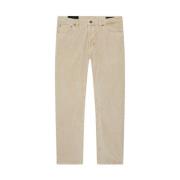 Brighton Carrot-Fit Corduroy Broek Dondup , Beige , Heren