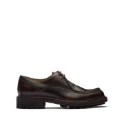 Zwarte leren derby platte schoenen Church's , Brown , Heren