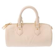 Pre-owned Fabric louis-vuitton-bags Louis Vuitton Vintage , Beige , Da...