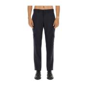 Slim Fit Broek van Wolmix Lardini , Blue , Heren