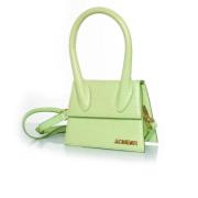 Pre-owned Leather handbags Jacquemus Pre-owned , Green , Dames