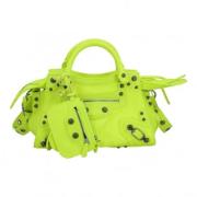 Pre-owned Leather balenciaga-bags Balenciaga Vintage , Green , Dames