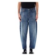 Blauwe Denim Chino Broek VLogo Valentino Garavani , Blue , Heren