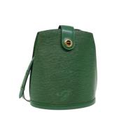 Pre-owned Leather louis-vuitton-bags Louis Vuitton Vintage , Green , D...