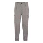 Dynamische Virgin Wool Cargo Broek met Onderste Rits Brunello Cucinell...