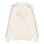 Alpine Snow Gebreide Crew Sweater Puma , Beige , Heren