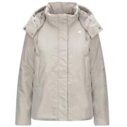 Elegante Urban Jas met Modulaire Openingen K-Way , Beige , Dames