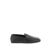 Leren loafers met iconische metalen Ganici Salvatore Ferragamo , Black...