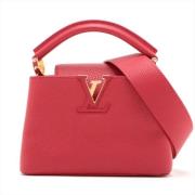 Pre-owned Leather handbags Louis Vuitton Vintage , Red , Dames