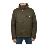 Gewaxt Katoenen Hoodie Jas Groen Barbour , Green , Heren