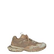 Sneaker met Worn-effect in Mesh en Nylon Balenciaga , Beige , Heren