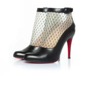 Pre-owned Leather boots Christian Louboutin Pre-owned , Black , Dames