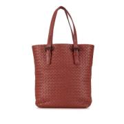 Pre-owned Leather totes Bottega Veneta Vintage , Red , Dames