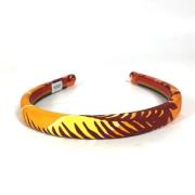 Pre-owned Silk hair-accessories Hermès Vintage , Orange , Dames