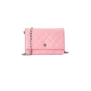 Pre-owned Fabric wallets Chanel Vintage , Pink , Dames