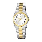 Elegante Stalen Quartz Horloge Festina , Yellow , Dames