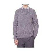 Ronde Hals Jersey Trui Officine Générale , Gray , Heren