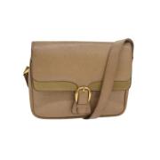 Pre-owned Leather gucci-bags Gucci Vintage , Beige , Dames