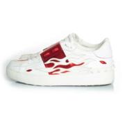 Pre-owned Leather sneakers Valentino Vintage , White , Dames