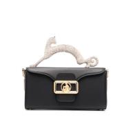 Zwarte Strass Schoudertas Lanvin , Black , Dames