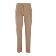 Zachte katoenen stretch lange broek Berwich , Brown , Heren