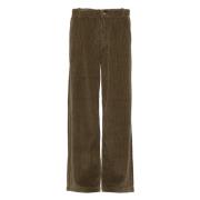 Bruine Corduroy Geweven Broek ERL , Brown , Dames