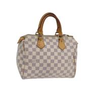 Pre-owned Canvas handbags Louis Vuitton Vintage , Beige , Dames