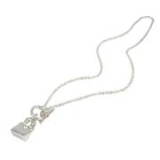 Pre-owned Silver necklaces Hermès Vintage , Gray , Dames