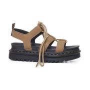 Tumbled Leather Gladiator Style Sandalen Dr. Martens , Brown , Dames