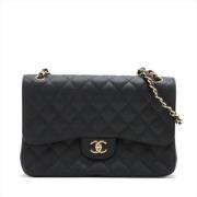 Pre-owned Leather handbags Chanel Vintage , Black , Dames