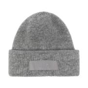 Donkergrijze Gros Grain Beanie Jacquemus , Gray , Heren