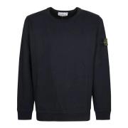 Crewneck Sweatshirt Basic Style Stone Island , Blue , Heren