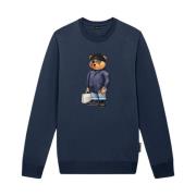 Imperial Blue Pullover Fw24 Baron Filou , Blue , Heren