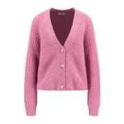 Hairy Yarn Cardigan Fynch-Hatton , Pink , Dames