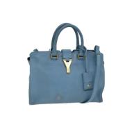 Pre-owned Leather handbags Saint Laurent Vintage , Blue , Dames