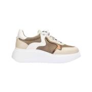 Stijlvolle Sneakers voor Mannen en Vrouwen Wonders , Beige , Dames