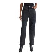 Denim Zwarte Broek met ECS Bony Liu Jo , Black , Dames