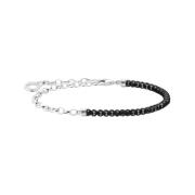 Damesbedelarmband met zwarte onyx-kralen Zilver A2100-130-11-L14 Thoma...