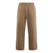 Ritssluiting Katoenmix Broek Biscuit Carhartt Wip , Brown , Heren