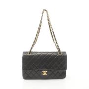 Pre-owned Leather chanel-bags Chanel Vintage , Black , Dames