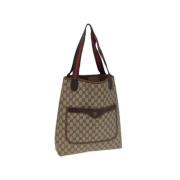 Pre-owned Canvas totes Gucci Vintage , Beige , Dames