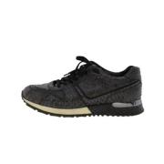 Pre-owned Leather sneakers Louis Vuitton Vintage , Black , Dames