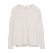 Open Cashmere Ronde Hals Trui Joseph , Beige , Dames