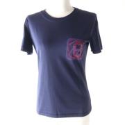 Pre-owned Cotton tops Hermès Vintage , Blue , Dames