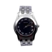 Pre-owned Stainless Steel watches Gucci Vintage , Gray , Dames